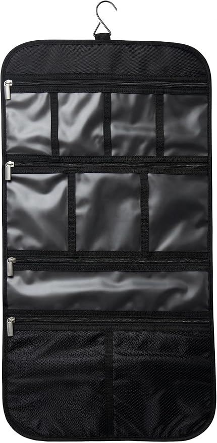 Freegrace Premium Hanging Toiletry Bag for Travel - Cosmetic, Jewelry, Toiletry, Makeup & Accessory Storage Organizer Bag, Large Size for Women & Men