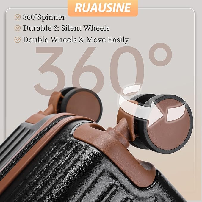 Carry on Luggage Airline Approved, Hardside Carry-on Suitcase with Spinner Wheels, Hard Shell Lightweight Small Travel Luggage with TSA Lock