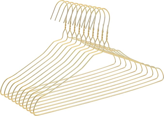 Mr. Pen Gold Metal Hangers - 10 Pack, Wire Coat Hangers for Clothes