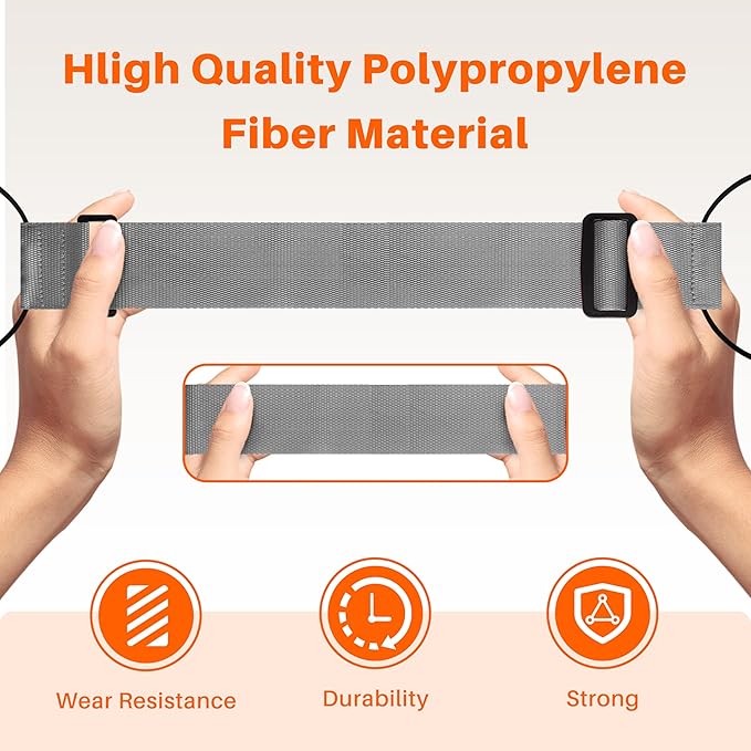 2 Pack Adjustable Luggage Straps for Add a Bag, Bungees Elastic Belt to Connect Suitcases, Luggage Connector Straps for Travel Essentials, Luggage Accessories Fastening Bag Strap - Rainbow