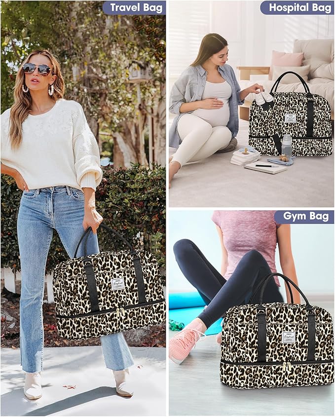Travel Duffle Bag Weekender Bags For Women Carry On Duffel Bags For Airplanes Overnight Bag