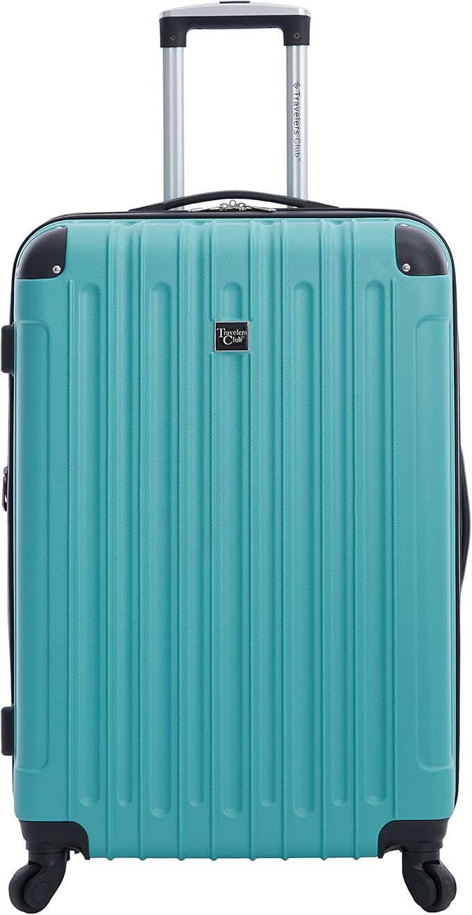 Travelers Club Midtown Hardside 4-Piece Luggage Travel Set, Emerald