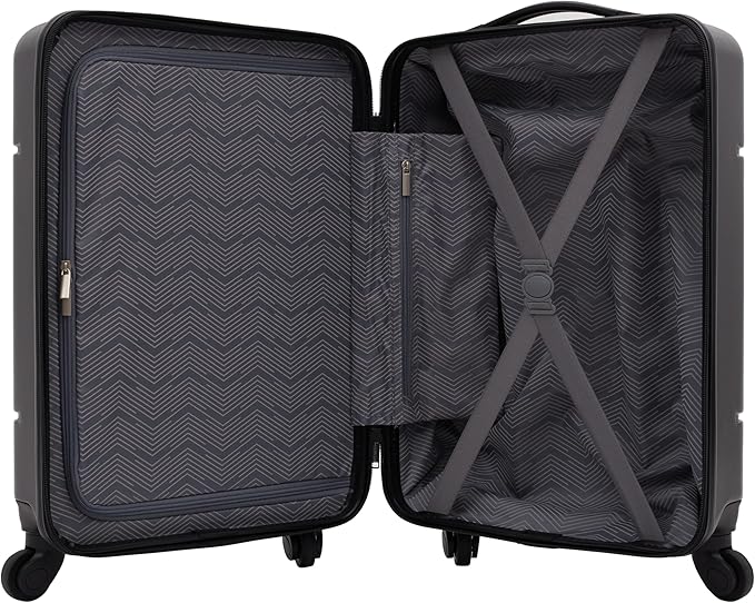 Travelers Club Skyline 22" Carry-On Spinner Luggage, Black