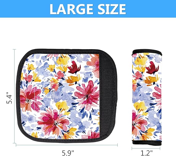 Luggage Handle Wrap 3Pcs Suitcase Identifier - Bogg Bag Strap Wrap Cover, Easy Identification Bright Neoprene Marker Sleeve Grips Comfort Travel Accessories for Airport (Y11)