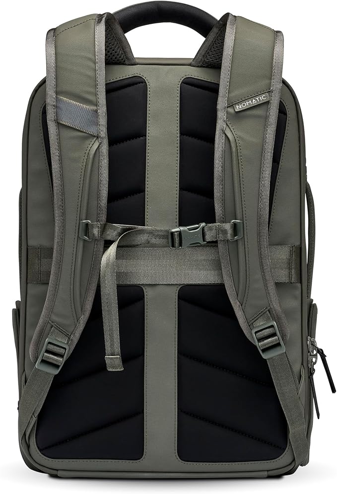 NOMATIC 14L Travel Pack - Mens Travel Backpack - Expandable to 21L - Water Resistant Daypack - TSA-Ready - Lightweight Business Traveling Backpack for Men - 15" Laptop Compartment