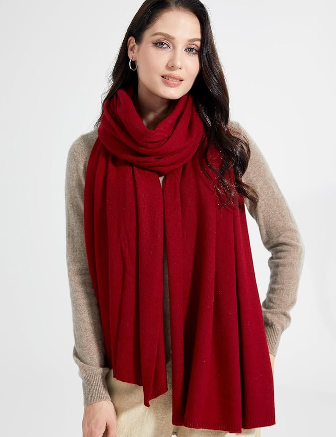 Soft Cashmere Blend Wrap Chic Scarf Stole for Women Wayfarer Travel Extra Large 87"x28"