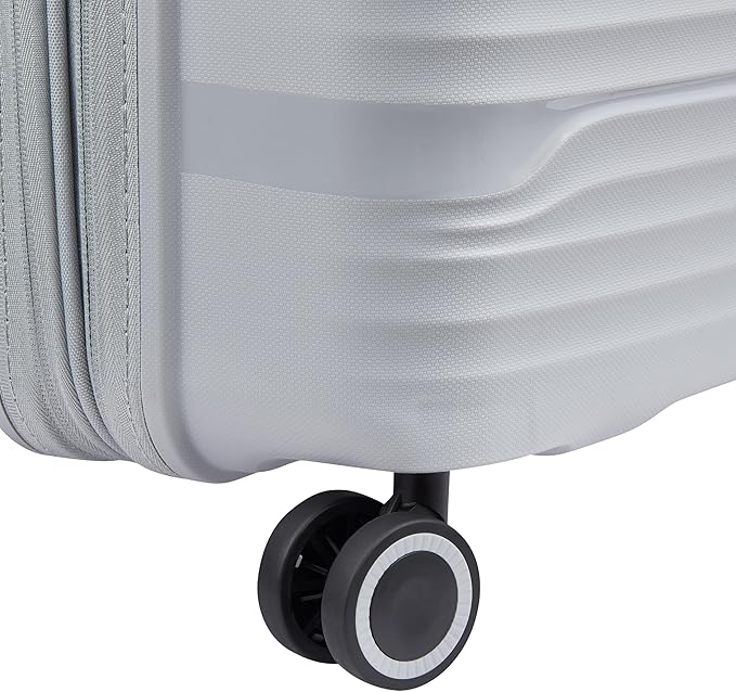 DELSEY Paris Dune Hardside Expandable Luggage with Spinner Wheels, Lunar Rock, Checked-Medium 25 Inch