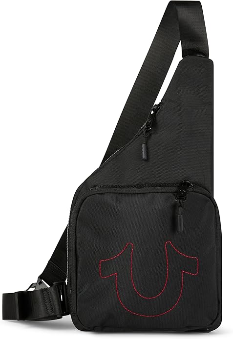 True Religion Cross Body Bag for Woman and Men - Anti Theft Shoulder Sling Bag, Zipper Phone Pocket and Key Leash