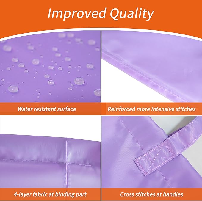 Polecasa Heavy Duty Large Laundry Bag with 130gsm Tear Resistant Fabric and Handles, Easy to Carry Durable Dirty Clothes Drawstring Bag, Perfect for College Dorm, Travel, 28”x36”,Purple