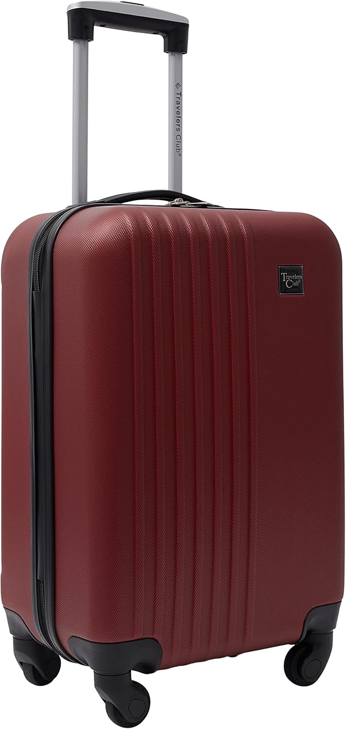 Travelers Club Cosmo Luggage, Rhubarb Red - 20 Inch, 20-Inch