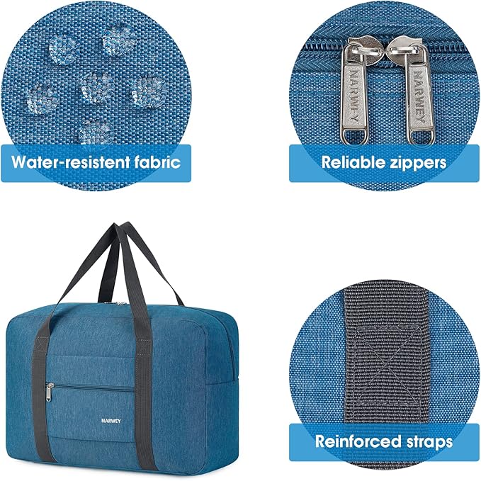 For Spirit Airlines Personal Item Bag 18x14x8 Foldable Travel Duffel Bag Tote Carry on Luggage Duffle Overnight for Women and Men