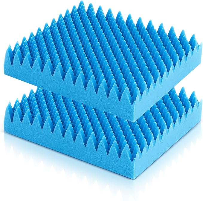 Geiserailie 2 Pcs Egg Foam Pad Eggs Chair Cushion to Relieve Back Foam Seat Cushion Chair Accessories Pad for Office Recliner Wheelchair Home Car (Egg, Blue)
