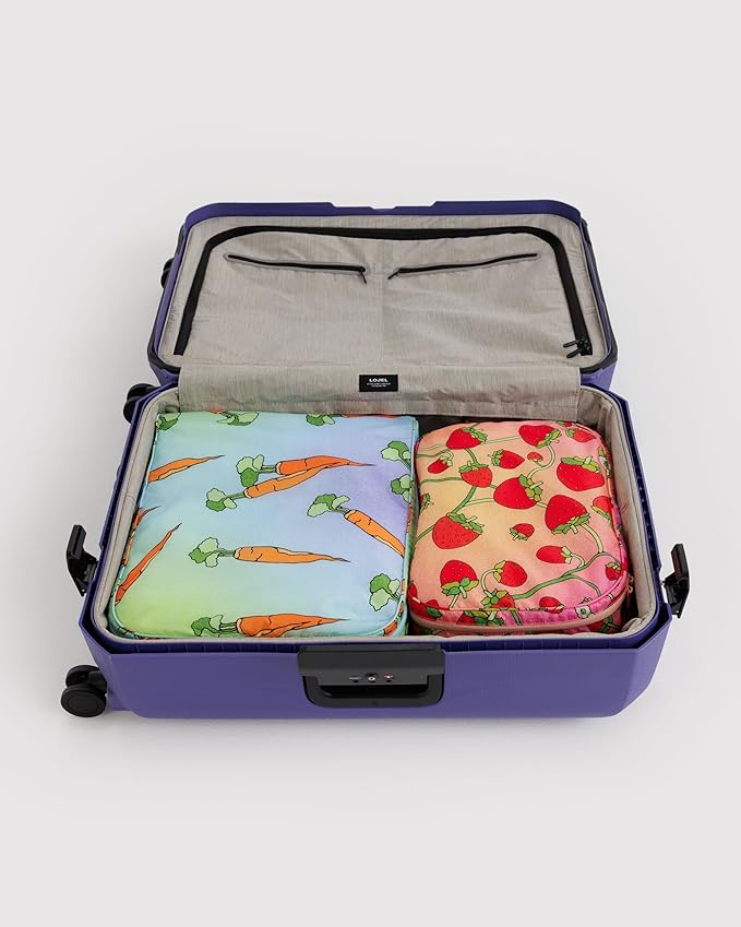 BAGGU Large Packing Cube Set - Carrots & Berries