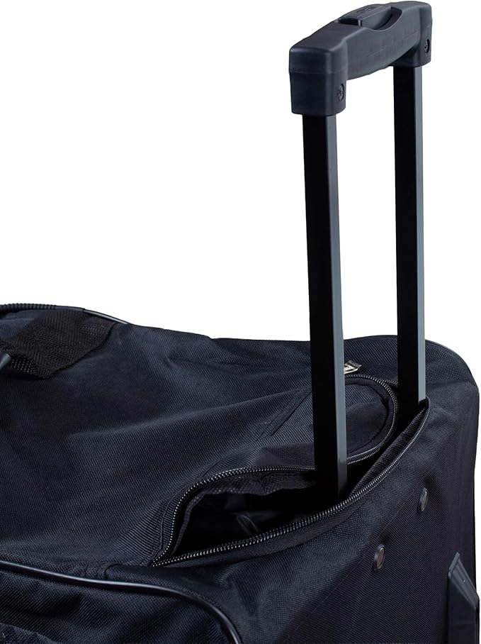 Rockland Rolling Duffel Bag, Black, 22"