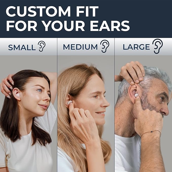 Peace&Quiet PQ Wax Ear Plugs for Sleeping - 30 Silicone Wax Earplugs for Sleeping and Swimming, Gel Ear Plugs for Noise Cancelling, Sound Blocking Level of 32 Db (30 Pillows), Color: White