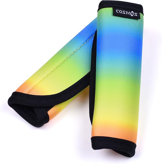 Cosmos 2 Pcs Fade in Color Comfort Neoprene Handle Wraps/Grip/Identifier for Travel Bag Luggage Suitcase