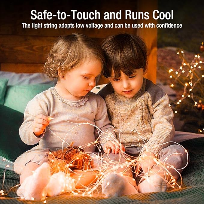 12 Pack Fairy Lights Battery Operated - 7ft 20 Led Twinkle Lights 3 Modes, Bulk Mini String Lights Waterproof for Mason Jars Vases DIY Party Wedding Decoration Christmas -Orange