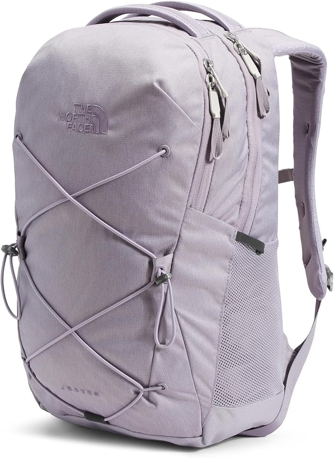 The North Face Women's Jester Everyday Laptop Backpack - Commuter Travel Bag, Laptop Sleeve, Water-Repellent, Minimal Grey Dark Heather/Minimal Grey-NPF, One Size