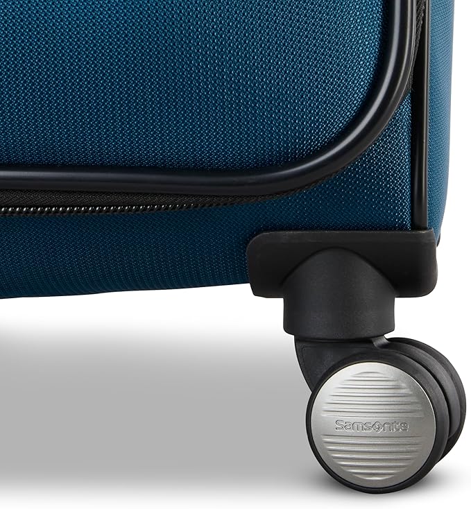 Samsonite Ascella 4 Medium Checked Luggage - Cerulean Blue