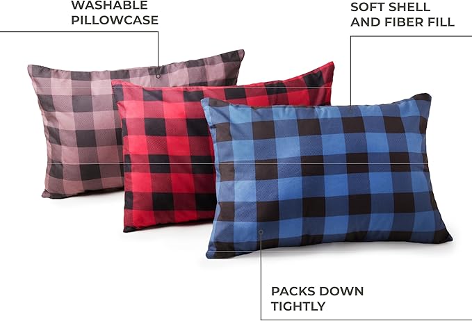 TETON Sports Camp Pillow; Great for Travel, Camping and Backpacking; Washable, Color