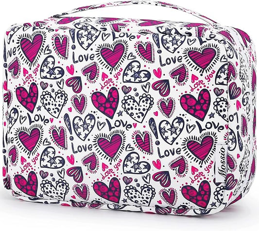 Mossio Hanging Toiletry Bag with Sturdy Hook - Large Portable Cosmetic Makeup Travel Organizer for Men & Women