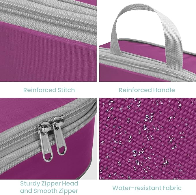 Cambond Compression Packing Cubes for Travel - Lightweight Expandable Travel Bags Luggage Organizers Travel Essentials Compression Cubes for Travel Space Saver for Carry on Suitcases Organizer
