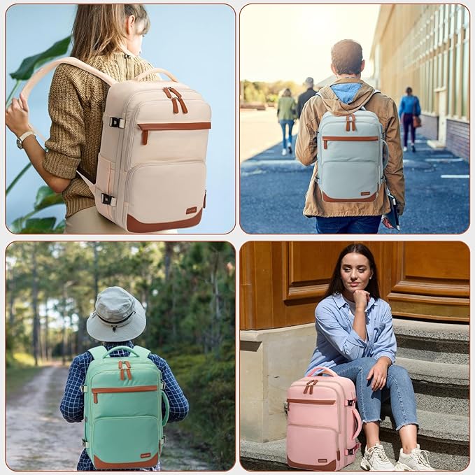 40L Travel Backpack, Water-Resistant Carry On Backpack for Men Women, Business Laptop Backpack for Trips & Commutes, Fits 15.6/17.3 Inch Laptop