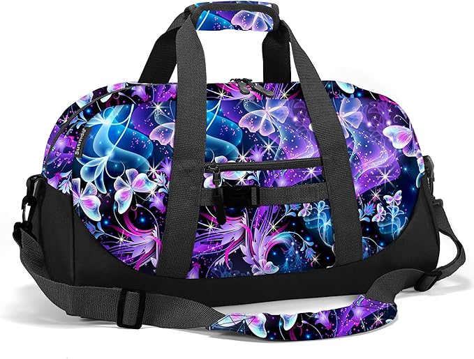 Stumdo Kids Overnighter Duffel Bags for kids, Carry-On Size & Ideal for School Practice or Overnight Travel Weekender Tote for Travel Gym Sport bag for Boys & Girls (11clan)