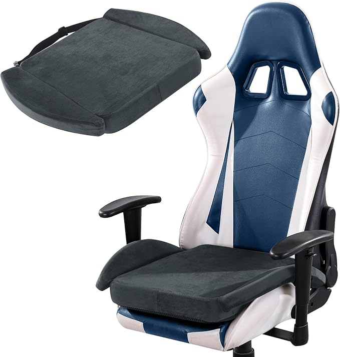 BALAPET Ultra Soft Gaming Chair Cushion for Long Sitting Gamers,Tailbone Pain Reduce Cushion for Office Chair(Gray)