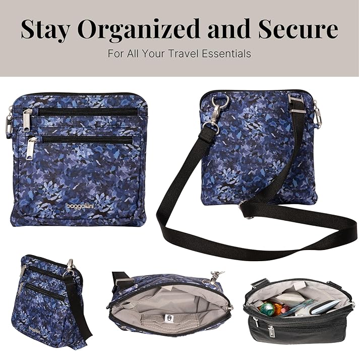 Baggallini womens Securtex Anti-theft Crossbody