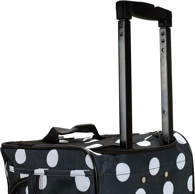 Rockland Rolling Duffel Bag, Black, 22"
