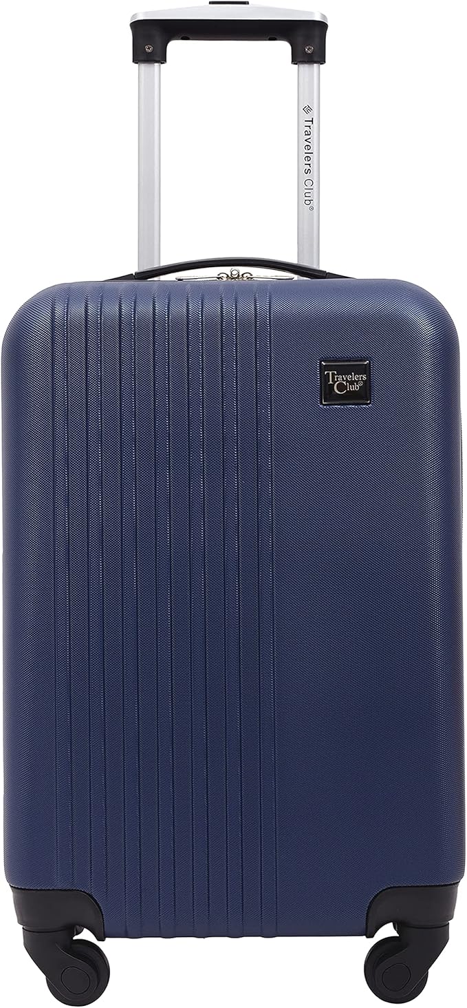 Travelers Club Cosmo Luggage, Navy Blue-2 Piece Set (28"/20")