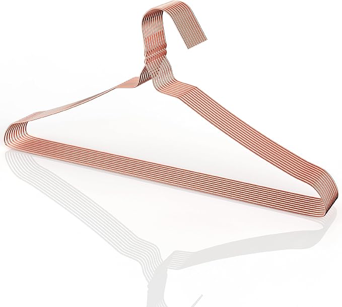 Mr. Pen- Rose Gold Metal Hangers, 10 Pack - Wire Coat Hangers for Clothes