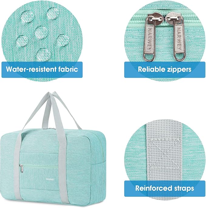 For Spirit Airlines Personal Item Bag 18x14x8 Foldable Travel Duffel Bag Tote Carry on Luggage Duffle Overnight for Women and Men