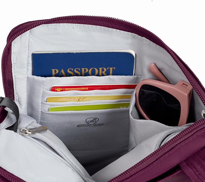 Travelon Anti-theft Classic Slim Double Zip Crossbody