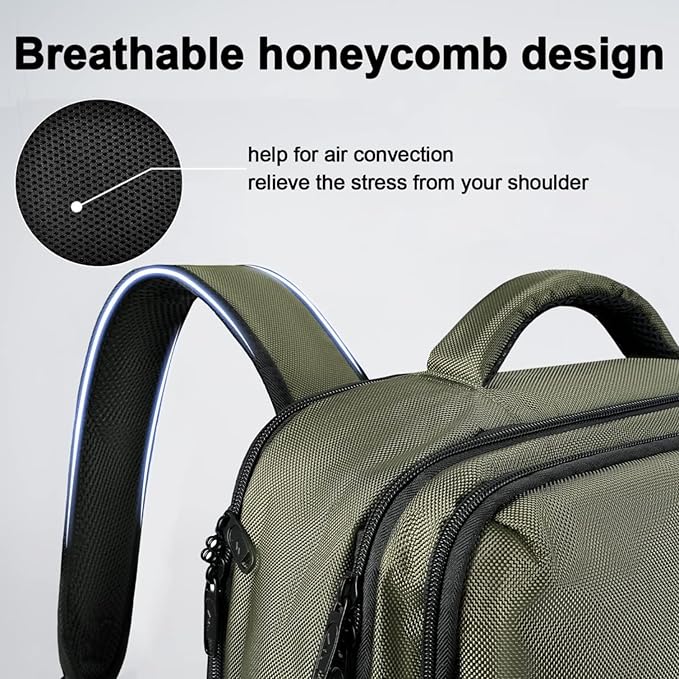 MATEIN Carry on Travel Laptop Backpack, Large Flight Approved Personal Item Travel Backpack with Shoe Compartment, Water Resistant Weekender Overnight Bag Fit 17 Inch Laptop, Green