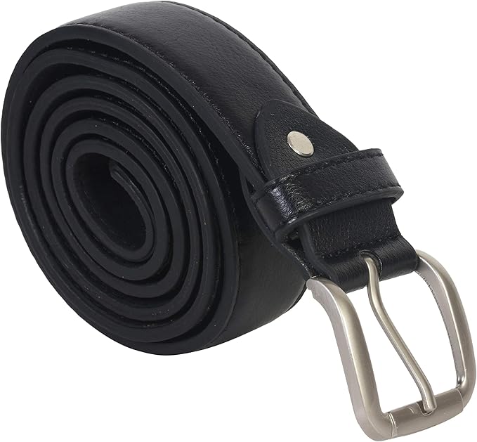 LB LEATHERBOSS Men's Black Leather Money Belt Sizes 32 Through 64