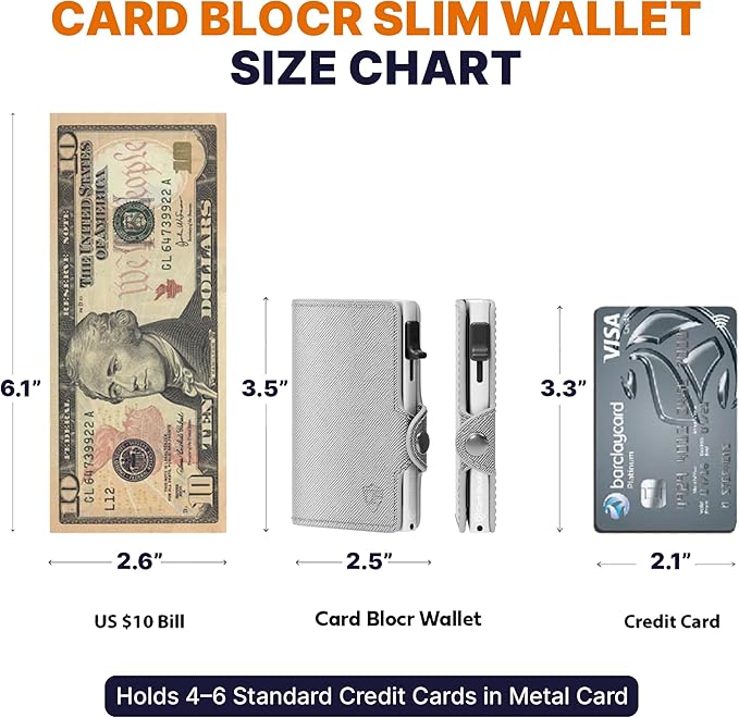 Conceal Plus Pop Up Wallet for Women – Slim Wallet for Small Purse & Crossbody Bag with Quick Card Access and RFID Blocking – Compact Card Holder (4-6 Card Capacity)