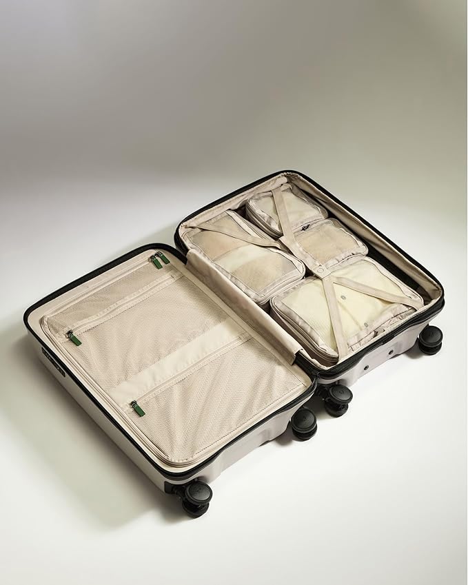 ANTLER - Compression Packing Cubes for Travel, Luggage Organiser for Suitcases or Bags, Travel Accessories, Set of 4, Taupe