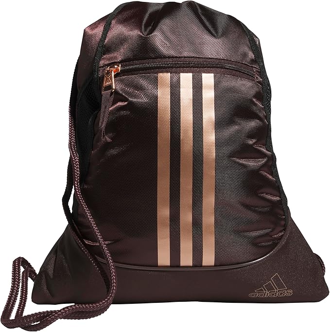 adidas Alliance Sackpack – Drawstring Backpack for Sports, Small Gym Bag