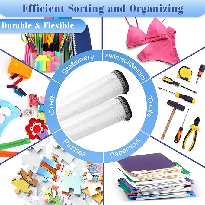 Jetec 32 Pcs Mesh Zipper Bags Toy Storage Bikini Organizer Bag Bolsas Para Guardar Trajes De Bano Waterproof Zipper Reusable Pouch Puzzle Multipurpose for Storage Office(Black,7.5 x 5 Inch)