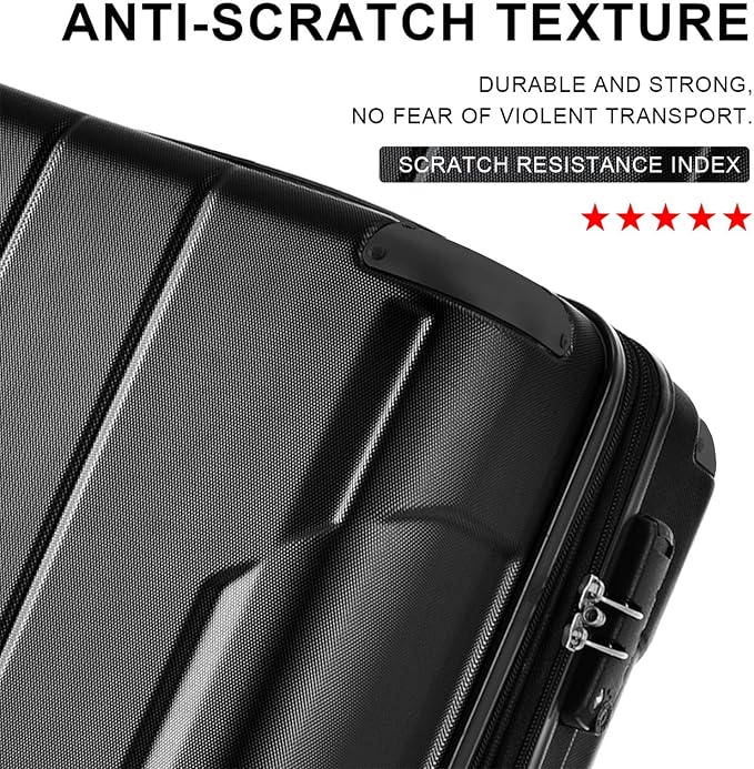 Merax 20 Inch Carry On Luggage Airline Approved, Hardshell ABS Suitcase with Spinner Wheels, TSA Lock, Lightweight Travel Luggage for Business Trips & Weekend Getaways