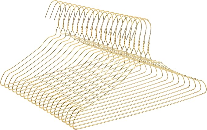 Mr. Pen- Gold Metal Hangers, 20 Pack - Wire Coat & Clothes Hangers