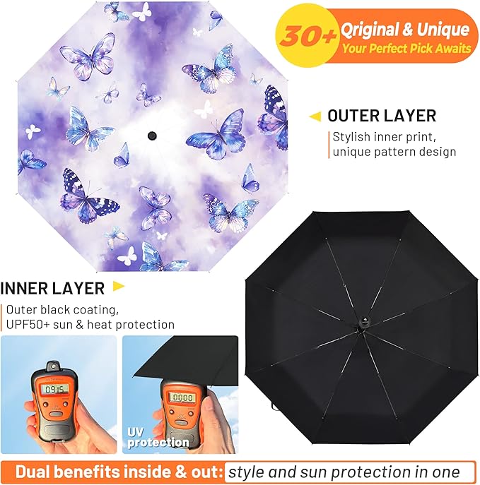 SY COMPACT Travel Umbrella Windproof Automatic Umbrellas Small Compact UV Sun Protection Factory Outlet Umbrella