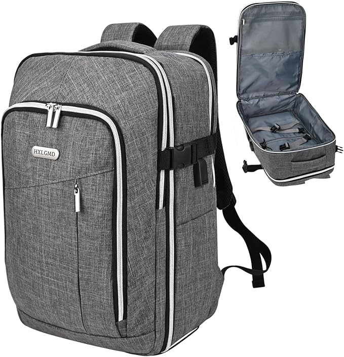 Personal Item Travel Carry On Luggage Backpack for Women Men Flight Approved Casual Weekender Laptop Bag for College Business Outdoors Hiking Water Resistant Lightweight Daypack with USB Charging Port