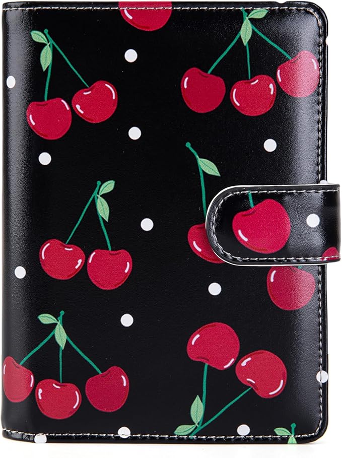 Passport Holder for Travel Essentials, RFID Blocking Passport Wallet Cover with Magnetic Closure, Passport Book Holders for Women and Men (Cherry)