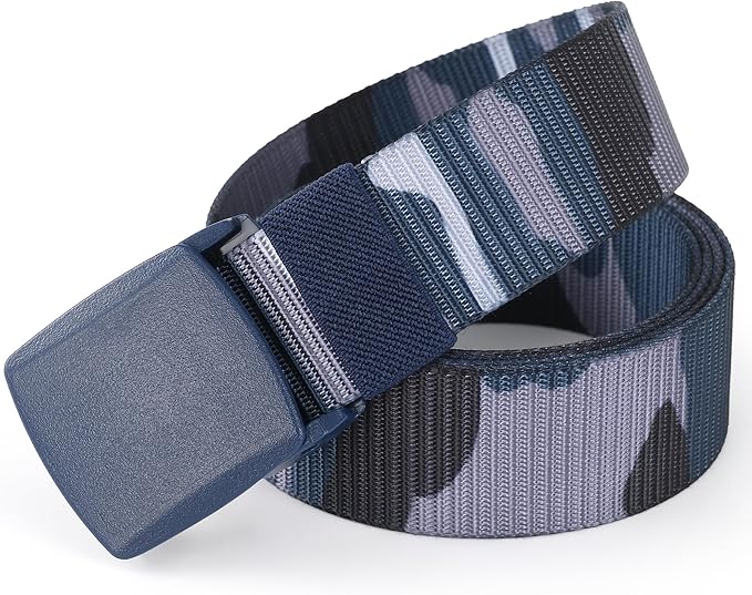 Mile High Life Nylon Web Belt Outdoor Military Belt With TSA Safe Plastic Buckle Belt