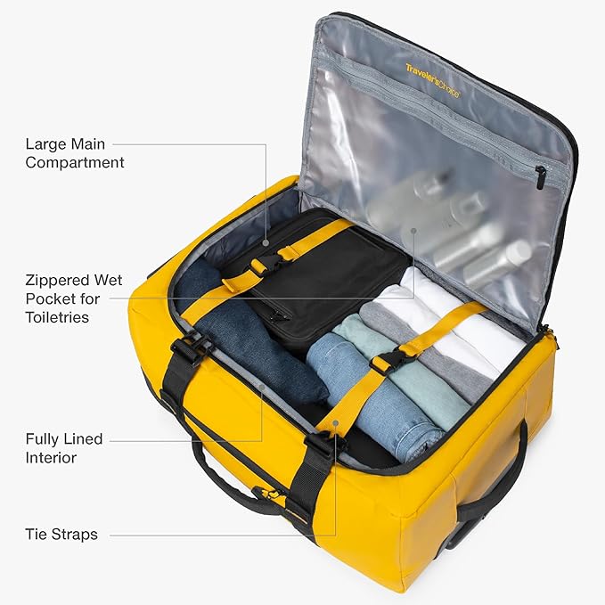 Traveler's Choice Softside Upright Wheeled Duffel Bag