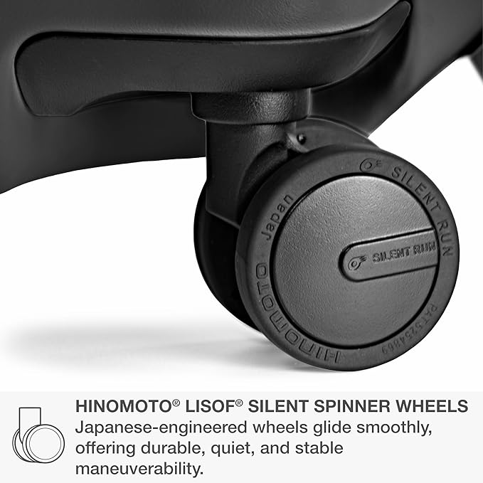 Traveler's Choice Markham Hardside Expandable Luggage with Hinomoto Spinner Wheels, 26-Inch Medium, Black