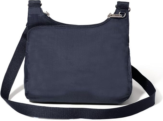 Baggallini Securtex Anti-theft Crossover Crossbody Bag 11”w X 8.5”h, Rfid, Built-in Wallet, Locking Zippers